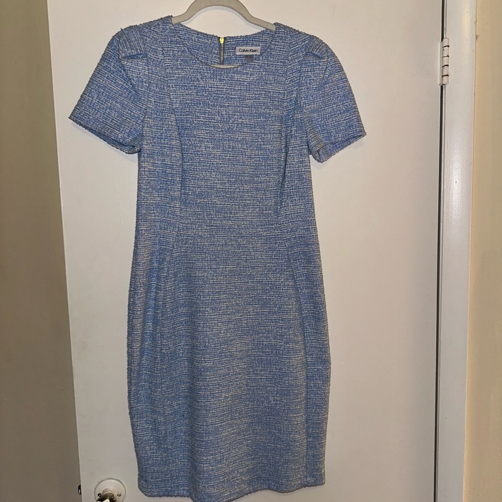 New Never Worn Blue Calvin Klein Dress Size 12